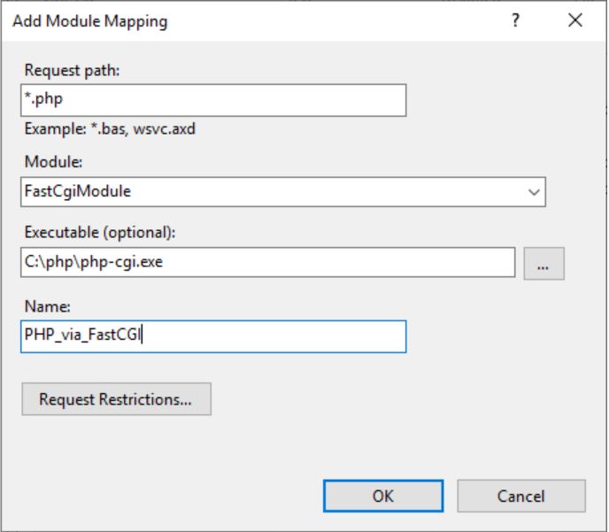 Modules php name. Настройка Handler Mapping. Модуль мап. Handler Mappings IIS. Php IIS fastcgi.