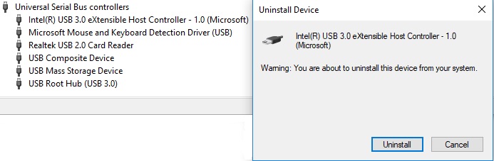 usb not showing up in device manager