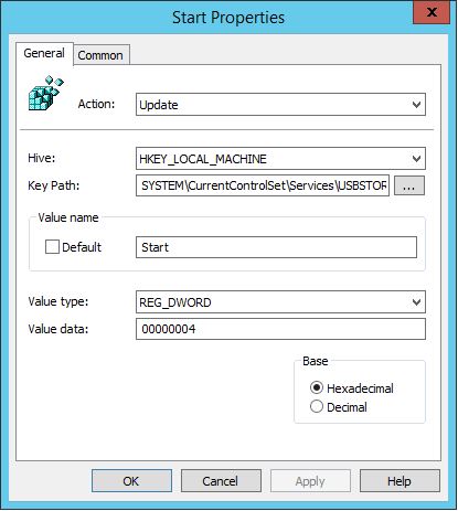 usb block serial number