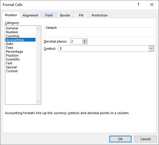 Custom Format Accounting