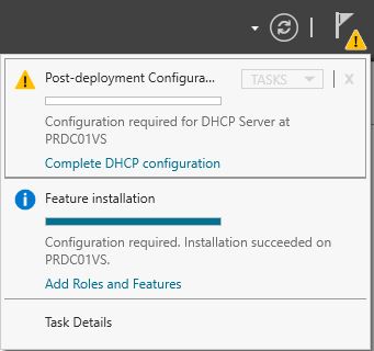 Install DHCP on Windows Server