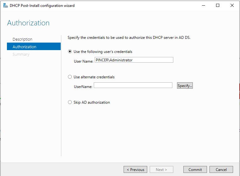 Install DHCP on Windows Server