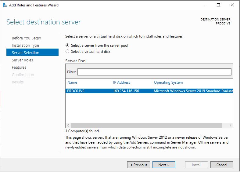 Install DHCP on Windows Server