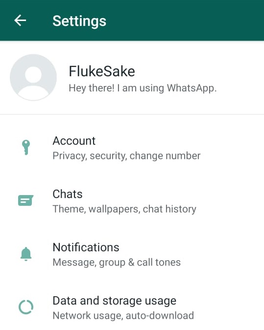 WhatsApp
Settings