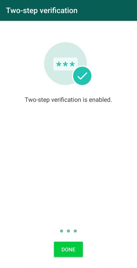 WhatsApp
Two-Step Authentication