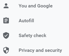 Google Chrome
Setting
Privacy and Security