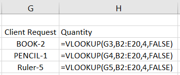 Excel 
Vlookup
Example