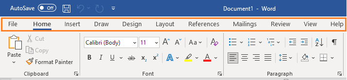 Microsoft Office MS Word Toolbars And Ribbon Microsoft Office MS Word Toolbars And Ribbon